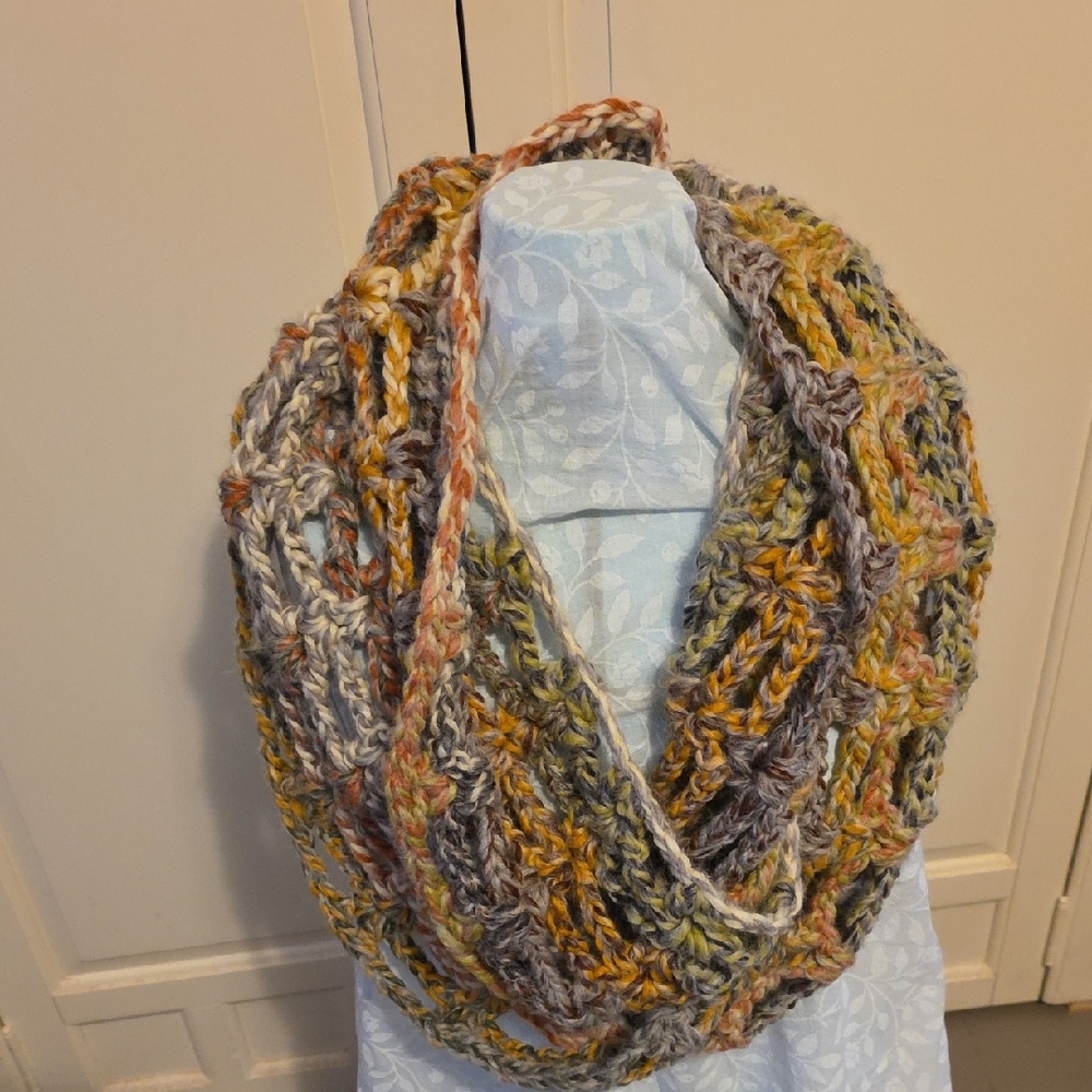 Multicolor Knit Infinity Scarf [2/$15]